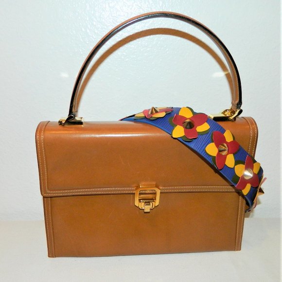 Gucci Vintage Leather SYLVIE TOP HANDLE LEATHER HANDBAG - Picture 1 of 16